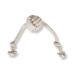 Ball and Two Knots Hemp Toy for Dogs