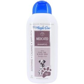 Magic Coat Medicated Shampoo with Coal Tar and Aloe Vera Classic Clean - 16 oz