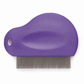 MG Contoured Grip Flea Comb (Color: Purple, size: )