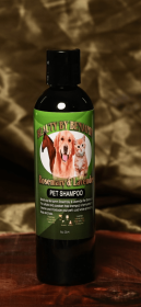 Rosemary and Lavender Pet Shampoo (Color: Blue, Option: Rosemary Oil, Lavender Oil, Coconut Oil, Olive Oil, Aqua Decyl Glucoside, Lauryl Betaine, Sodium Chloride, Xantahm Gum, Aloe Vera, Phenoxyethanol, Citric Acid, Benzore Acid, and Dehydroacetic Acid, size: 8 oz)