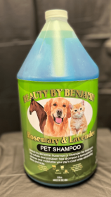 Rosemary and Lavender Pet Shampoo (Color: Blue, Option: Rosemary Oil, Lavender Oil, Coconut Oil, Olive Oil, Aqua Decyl Glucoside, Lauryl Betaine, Sodium Chloride, Xantahm Gum, Aloe Vera, Phenoxyethanol, Citric Acid, Benzore Acid, and Dehydroacetic Acid, size: 128 oz)