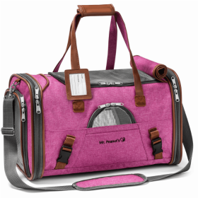 Mr. Peanut's Gold Series Pet Carrier (Color: Rosa, size: 18 in L x 10.5 in W x 11 in H)