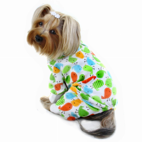 Knit Cotton Pajamas with Early Birdies (Color: Green, Option: Cotton, size: XS)