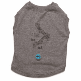 I Live for It Tee (Color: grey, size: X-Small)