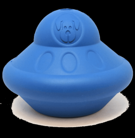 SN Flying Saucer Durable Rubber Chew Toy & Treat Dispenser (Color: , size: large)