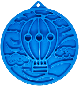 Nylon eCoin Durable Enrichment Snacking Coin (Color: Blue, size: )