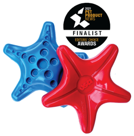 Starfish Ultra Durable Nylon Dog Chew Toy for Aggressive Chewers (Color: Blue, size: )