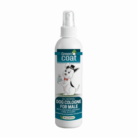 All-Natural Dog Cologne (Color: Blue, Option: Purified Water, Organic Cane Alcohol, Organic Lemongrass, Organic Neem, Scent Blend., size: 8 oz)