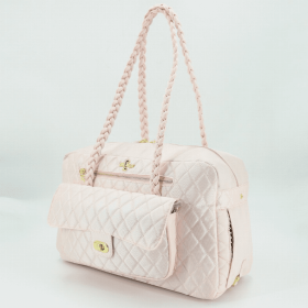 Porsha Dog Carrier (Color: Blush, size: One Size)
