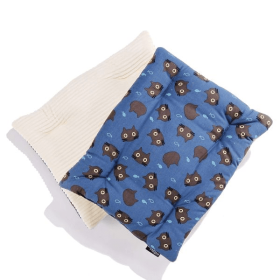 Comfy Mat Pet Bed (Color: Blue Cat, size: )