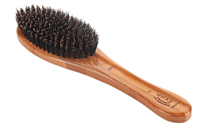 Bass Brushes- Shine & Condition Pet Brush (Color: Dark Bamboo, Option: Wild Boar Bristle, Bamboo, size: Full)