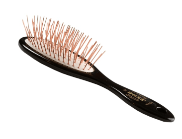 Bass Brushes- Style & Detangle Pet Brush (Color: Jet Black, Option: Stainless Steel, Acrylic, size: small)