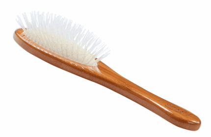 Bass Brushes- Ultra-Flex Oval (Color: Dark Bamboo, Option: Nylon, Bamboo, size: Full)