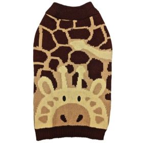 Fashion Pet Giraffe Dog Sweater Brown (size: S)