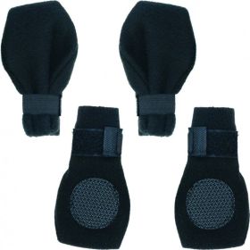 Fahion Pet Arctic Fleece Dog Boots - Black (size: small)