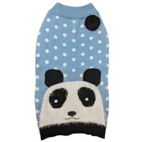 Fashion Pet Panda Dog Sweater Blue (size: L)