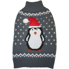 Fashion Pet Gray Penguin Dog Sweater - X-Small (size: XS)